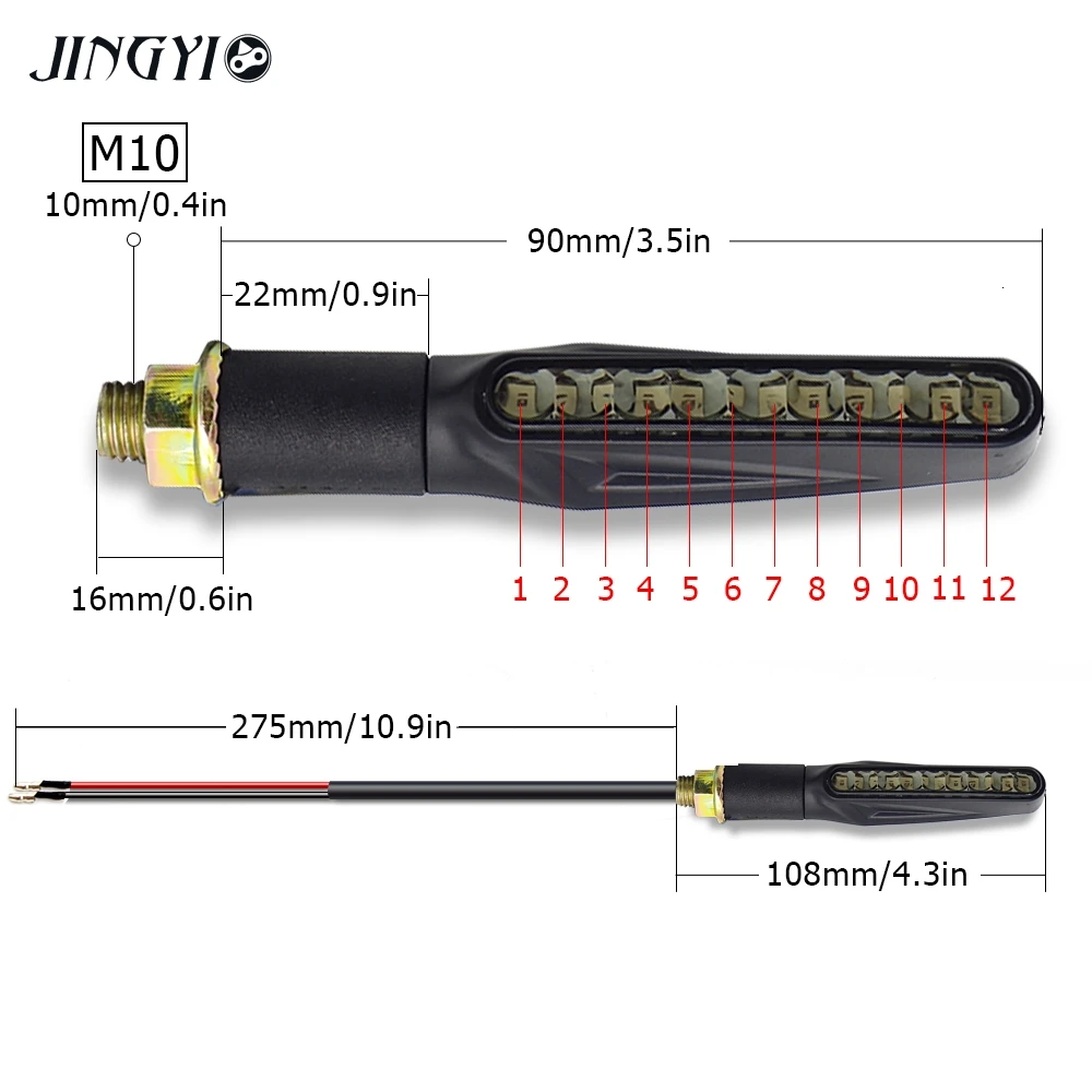 Индикатор поворота мотоцикла задний светодиодный указатель для Ybr 125 Yamaha sk Honda #