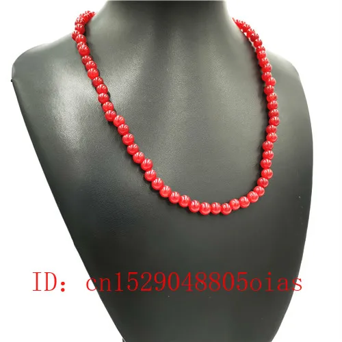 Оригинальный натуральный ожерелье из красного бисера ювелирные изделия