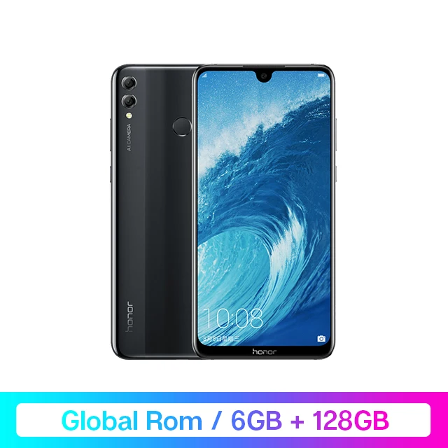 Globalrom 6G128Black Honor 8X Max, Google Play, мобильный телефон, 7,12 дюймов, большой экран, Восьмиядерный, отпечаток пальца, ID, 5000 мАч, Android 8,1, OTA,Скидка 1200 руб. /. При заказе от 9800 руб. /Промокод: newyear1200/ - Цвет: Globalrom 6G128Black