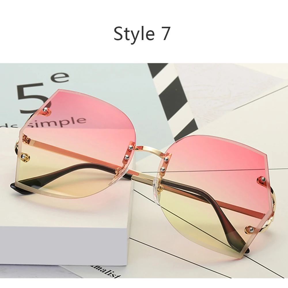 style 7 Модные солнцезащитные очки унисекс для езды на велосипеде с океанской пленкой, очки с защитой от ультрафиолета 400, Необычные линзы для езды на велосипеде - Цвет: style 7