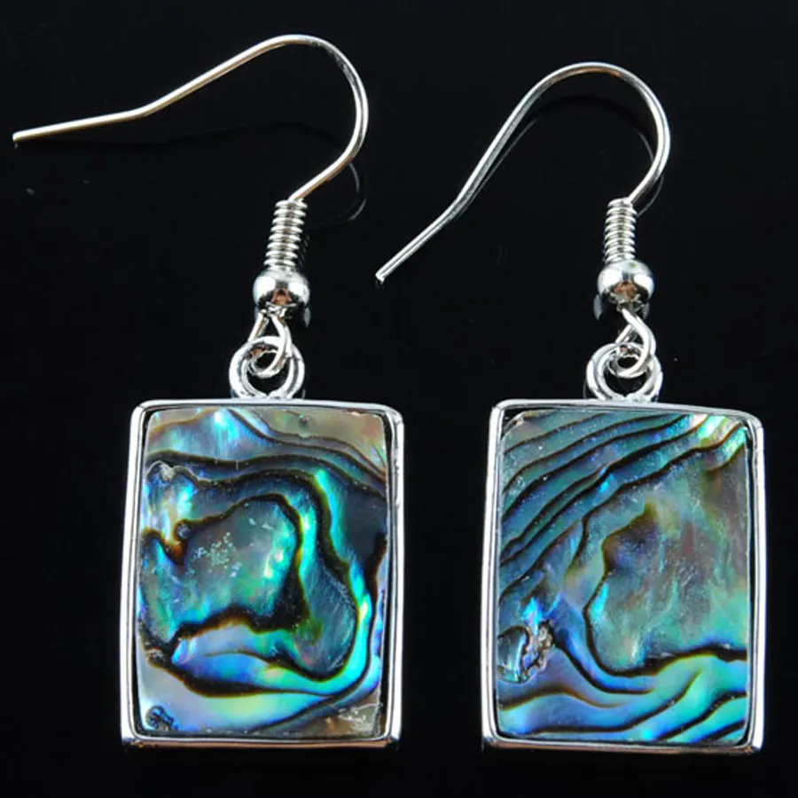 YOWOST висячие серьги с крючком натуральная пава Абалон бусины подвески