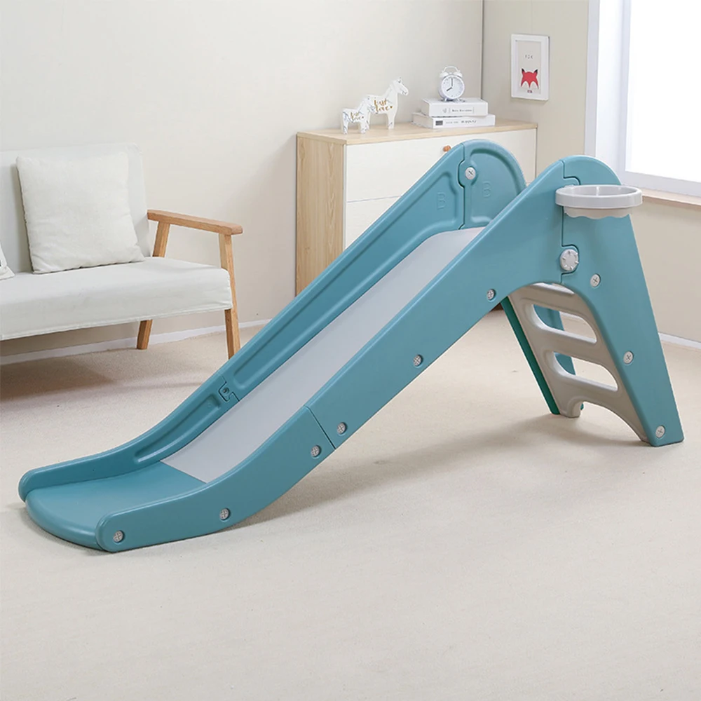 

Baby Slide two In One Children Indoor Plastic Slide with Shooting Basketball Combination Playground for Outdoor Kids Sport Toys