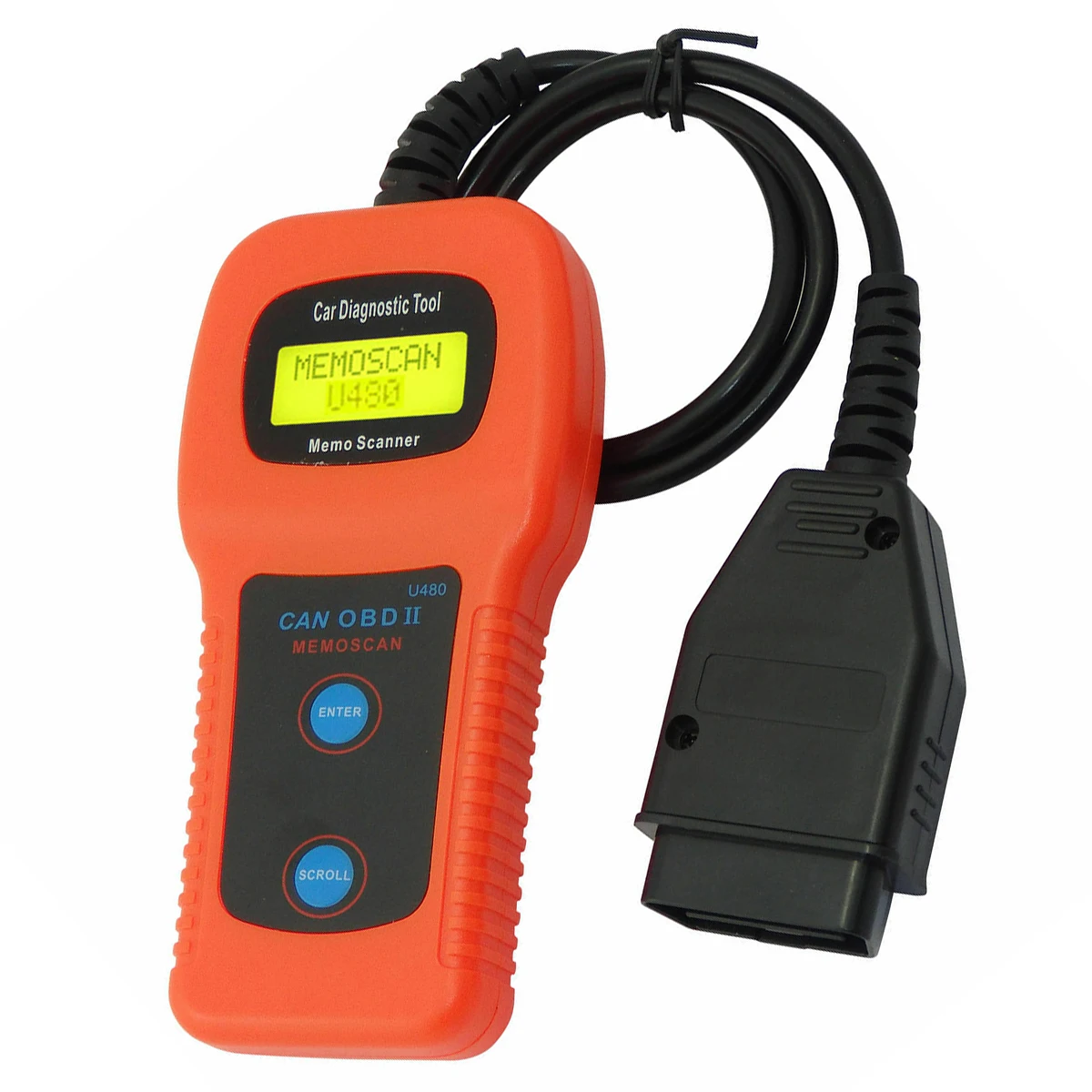 

Ручной диагностический сканер OBD2 OBDII для автомобиля/грузовика, 12 В постоянного тока, ЖК-дисплей, считыватель кода неисправности U 480, автомоб...