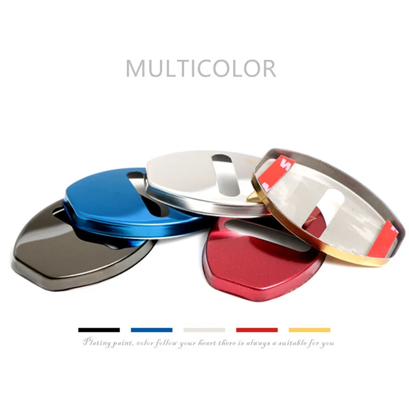 Защитный чехол для автомобильного отделка дверного замка с эмблемой Audi Q3 Q5 Q7 Q8 Q2 A4