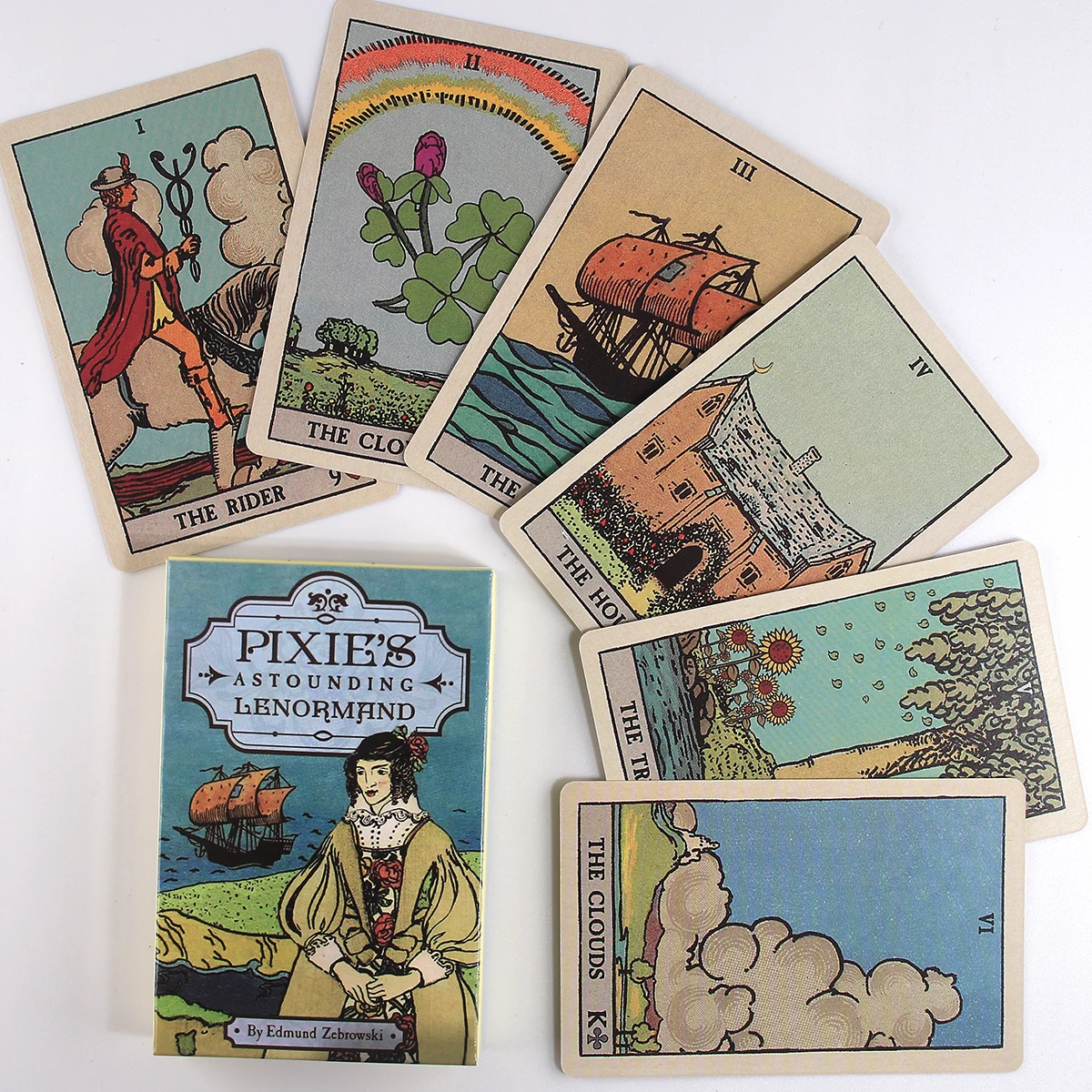 

Pixie's Astounding Lenormand Cards Love and Career issues Oracle Cards Fortune Telling Divination Card Game