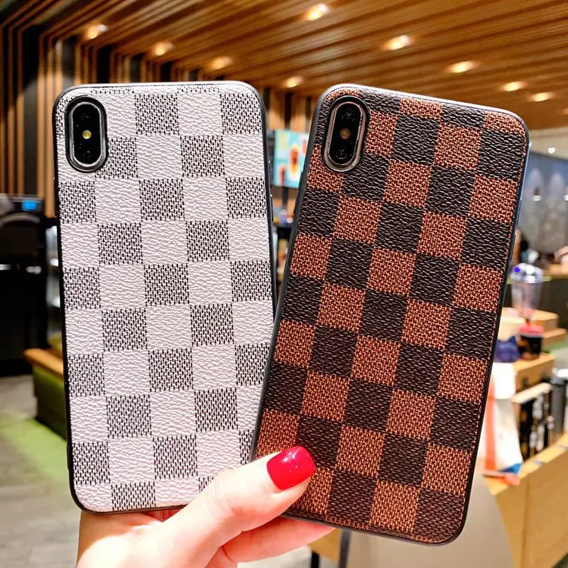 ANJIRUI Чехол для мобильного телефона для iPhone XR X XS 11MAX 11pro кожаный узор решетка для iPhone XR 8plus анти-падение оболочка Крышка