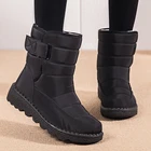 Женские ботинки, водонепроницаемые Зимние ботильоны, уличная Нескользящая теплая зимняя обувь, женские ботинки на толстом меху, Botas Mujer
