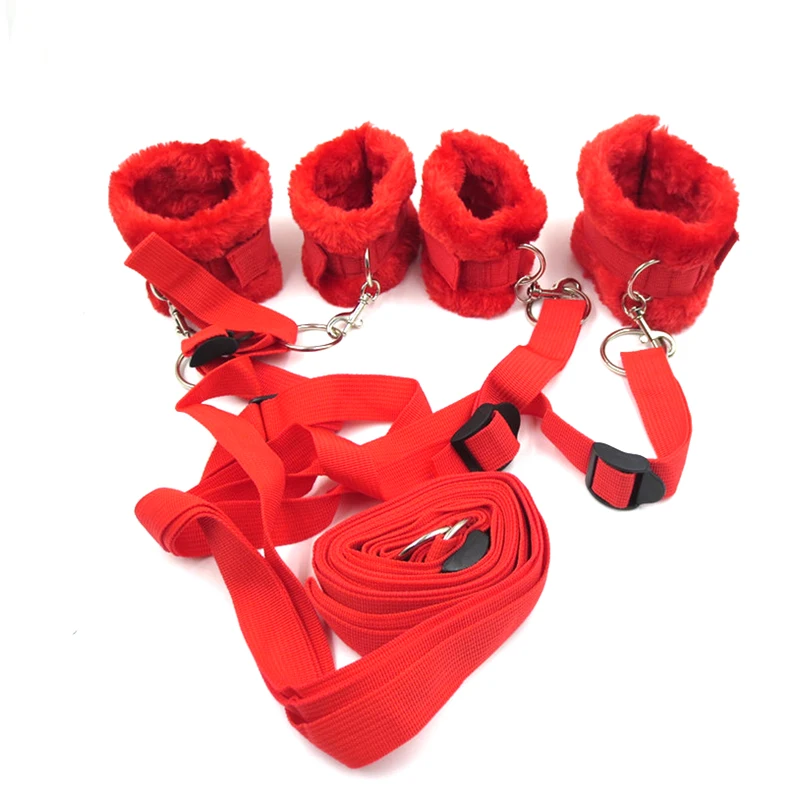 Пушистые наручники манжеты на лодыжку БДСМ бондаж для кровати ремни Ремни Фетиш