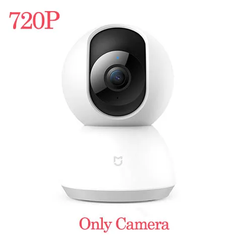 720P Camera Оригинальная смарт-камера Xiaomi Mijia, ip-камера, веб-камера, видеокамера, 360 угол, wifi, беспроводная, ночное видение, AI, улучшенное Обнаружение движения - Цветной: 720P Camera