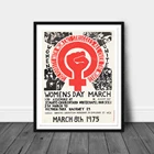 Настенный постер для выставки на День Женщины и марта, винтажный постер для протеста, печатный постер для феминистской выставки, украшение для дома