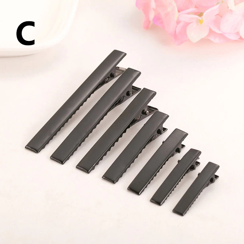 

100Pcs/Set Head Duckbill Clips Hair Pins Barrette Handmade DIY Hairpin Material Hair Salon Metal Women Styling Tools Accessory
