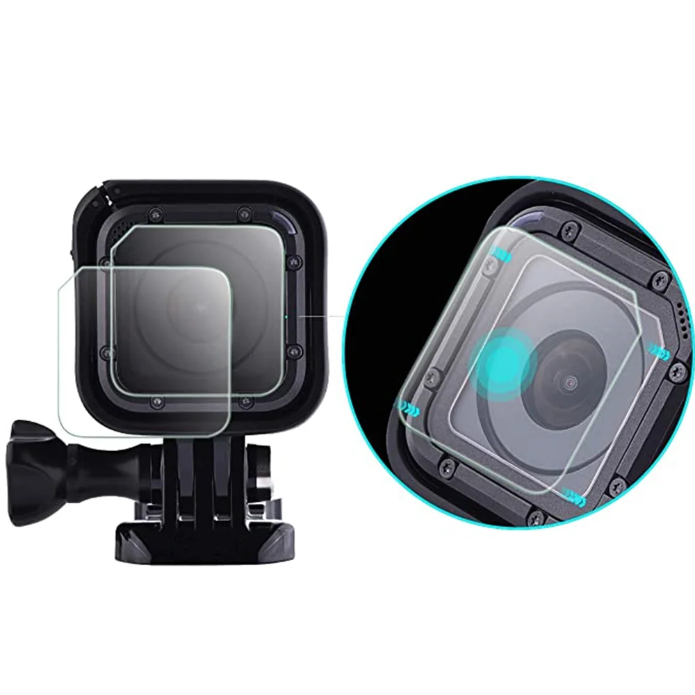 Закаленное защитное стекло для Gopro Hero 4 Session 5 объектив устойчивая к царапинам