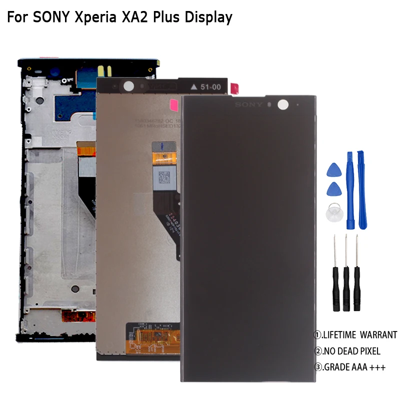 Для SONY Xperia XA2 Plus ЖК дисплей с сенсорным экраном дигитайзер сборка запасные части