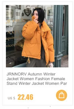 JRNNORV модная зимняя куртка для женщин, тонкая Свободная верхняя одежда, стеганая куртка средней длины, толстая хлопковая куртка, теплая флисовая парка, S-2XL