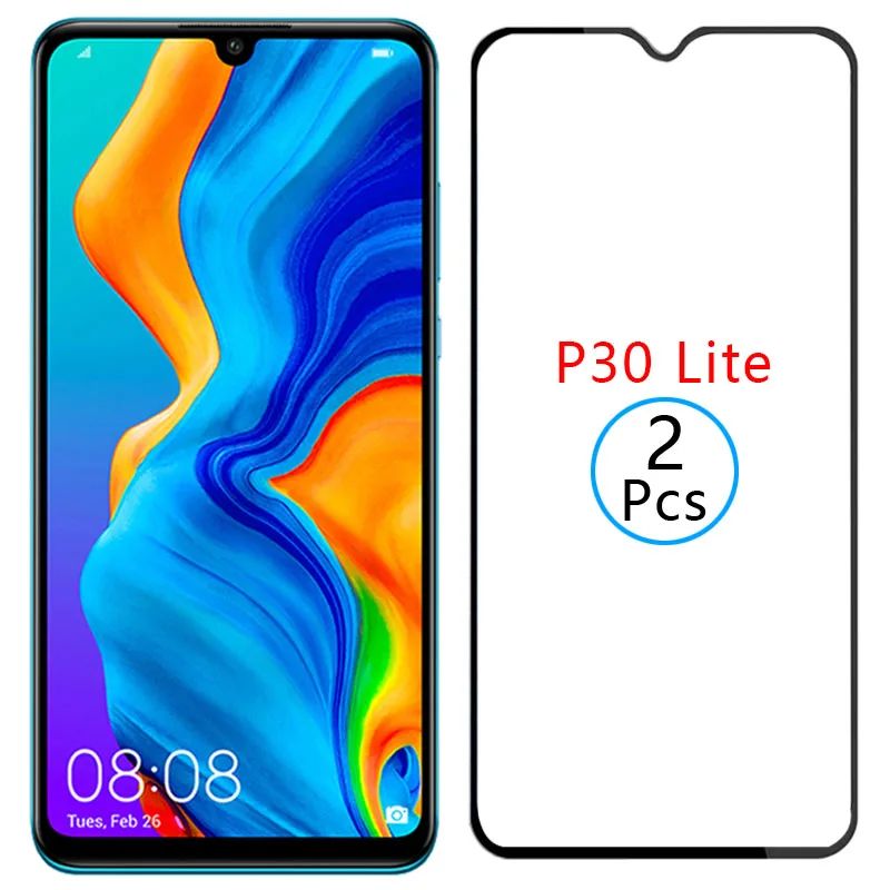 

9d protective tempered glass for huawei p30 lite 2020 screen protector on p30lite p 30 30p light safety film huawey huwei hawei