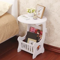 multifunction small side table plastic tea coffee table for living room desk leisure magazine storage rack table hollow carved