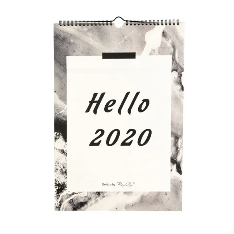 Nordic Стиль Настенные календари ручная роспись график DIY простой блокнот Calendary меморандум Workpad офисные принадлежности для дома