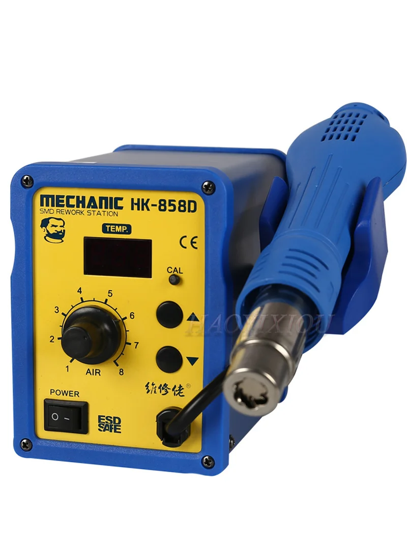 Механик HK 858D 220 В 650 Вт бессвинцовый цифровой дисплей горячего воздуха пистолет