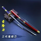 Цельная модель Roronoa Zoro Sandai Kitetsu, металлическая искусственная катана, аниме, без режущей кромки, аксессуары для спальни