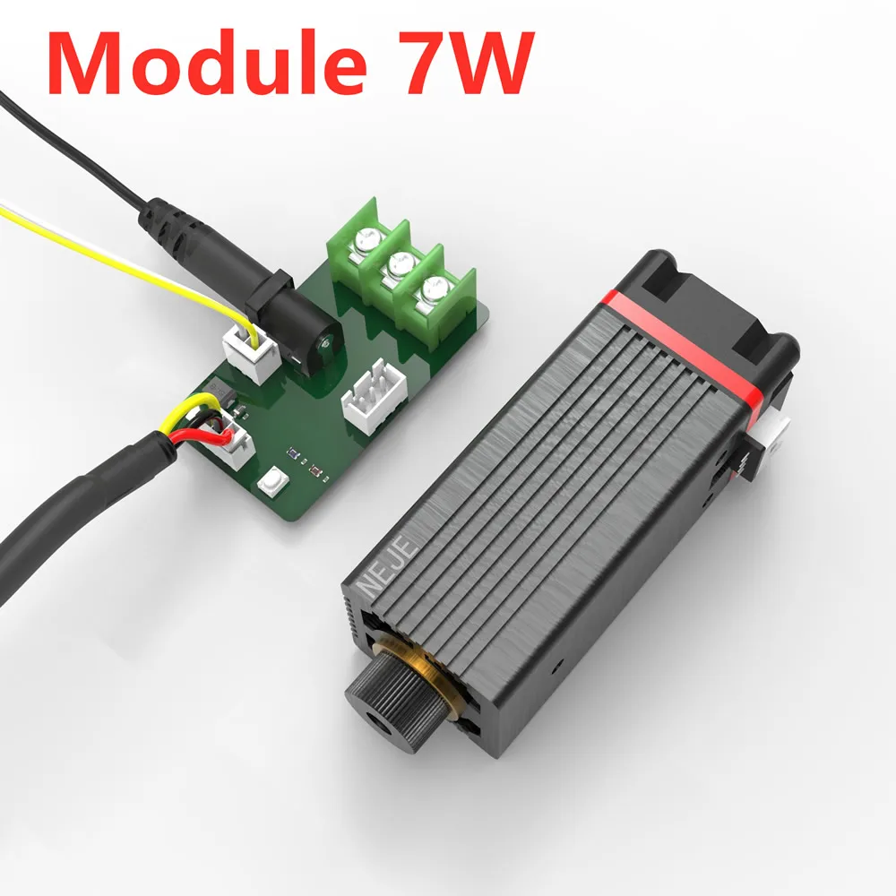 NEJE 7W Laser Module Kit CNC Blue Light With TTL / PWM Modulation for NEJE Laser Engraver Laser Cutting DIY Laser Head