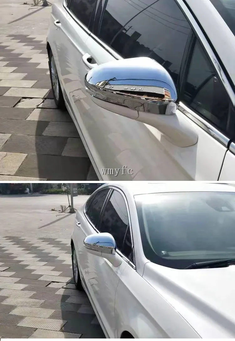 Для Ford Mondeo для Fusion 2013- ABS углеродное волокно печать двери боковое зеркало заднего вида накладка 2 шт