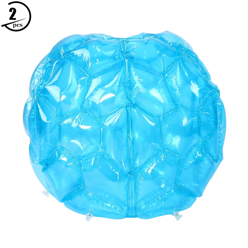 

2pcs Wearable Inflatable Bubble PVC Funny Body Ball for Outdoor Play (Blue)