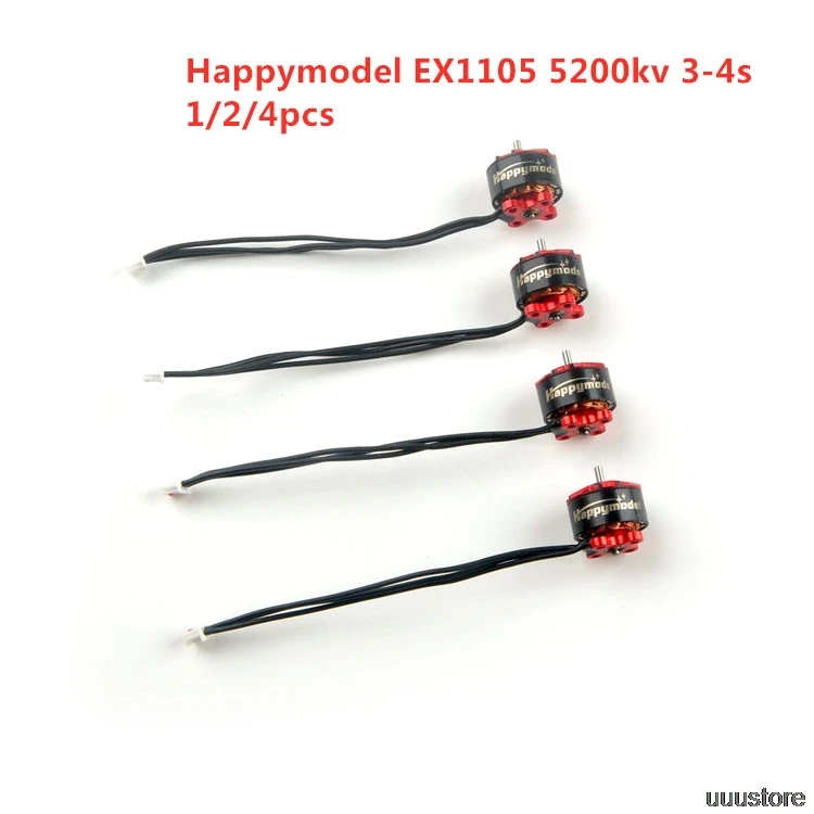 

Happymodel EX1105 3-4S 1105 5200KV Brushless Motor CW CCW 1.5mm Shaft Dual Bearing for Toothpick Indoor FPV Racing Quadcopter