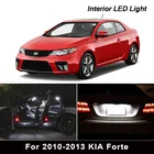 8 шт. ксеноновая красная светодиодный ная лампа внутренняя посылка комплект для 2010-2013 KIA Forte карта багажника светильник номерного знака