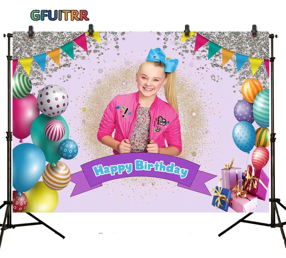 Фотофон josiwa для дня рождения фотографические фоны девочек день воздушный шар