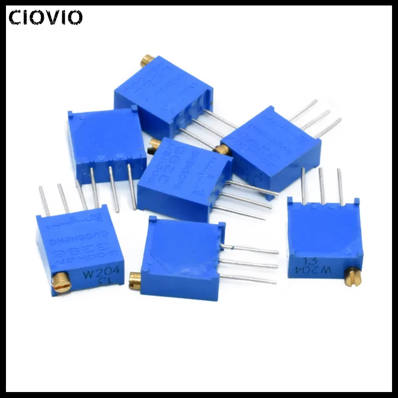 50pcs 3296W 3296 50 100 200 500 ohm 1K 2K 5K 10K 20K 50K 100K 200K 500K 1M 103 100R 200R 500R Trimpot Trimmer Potentiometer |