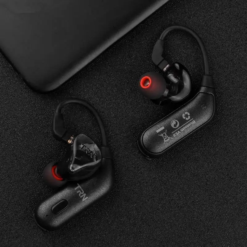 

TRN BT20S Wireless bluetooth V5.0 HiFi Ear Hook Connector Earphone 2Pin 0.75MM 0.78MM MMCX Headset Cable for X6/IM1/M2/V80