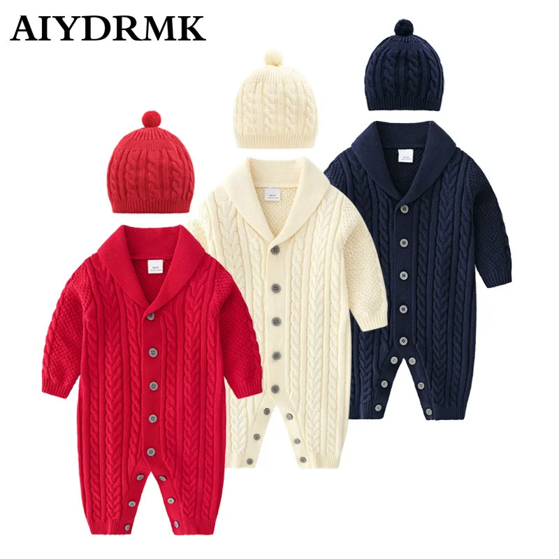 Детский трикотажный комбинезон в рубчик с длинным рукавом|Ромперы| |