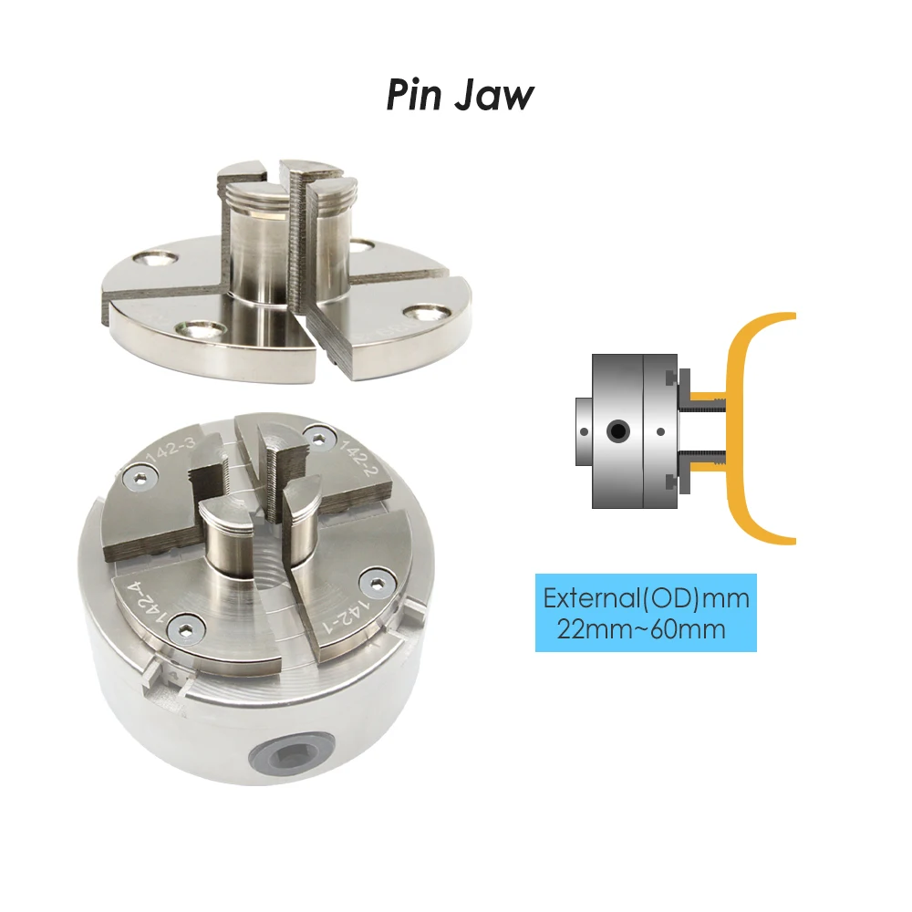 Набор насадок для токарного станка хромированные круглые кулачковые насадки TASP