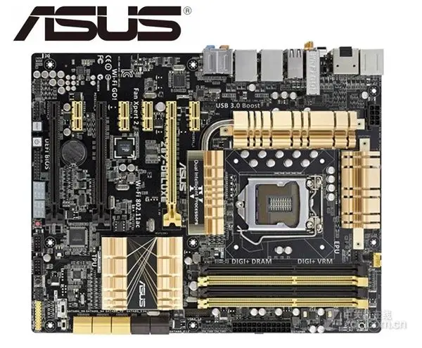 Kaufen Desktop-motherboard Für ASUS Z87-Deluxe Verwendet Z87 DDR3 LGA 1150 Motherboard LGA 1150 I7 I5 I3 DDR3 32G SATA3 UBS 3,0 Mainboard