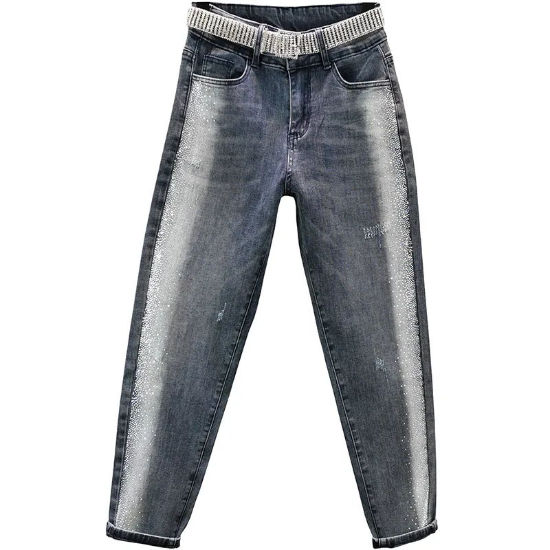 2020 весенние женские джинсы с высокой талией новые модные популярные свободные