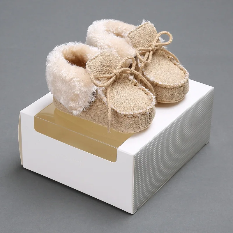 2020 Toddler Baby Girls boots Boys Shoes Soft Crib Sole Newborn Kids Lace Up Autumn Winter Snow Boots | Мать и ребенок