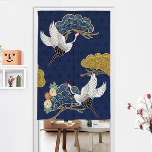 Японская занавеска для кухни, двери, занавеска для кухни, туалета, полудверная занавеска фэн-шуй, японская занавеска