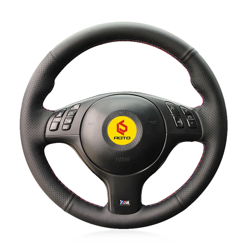 Оплетка на руль для BMW M Sport E46 330i 330Ci E39 540i 525i 530i M3 funda volante|Чехлы руль| |