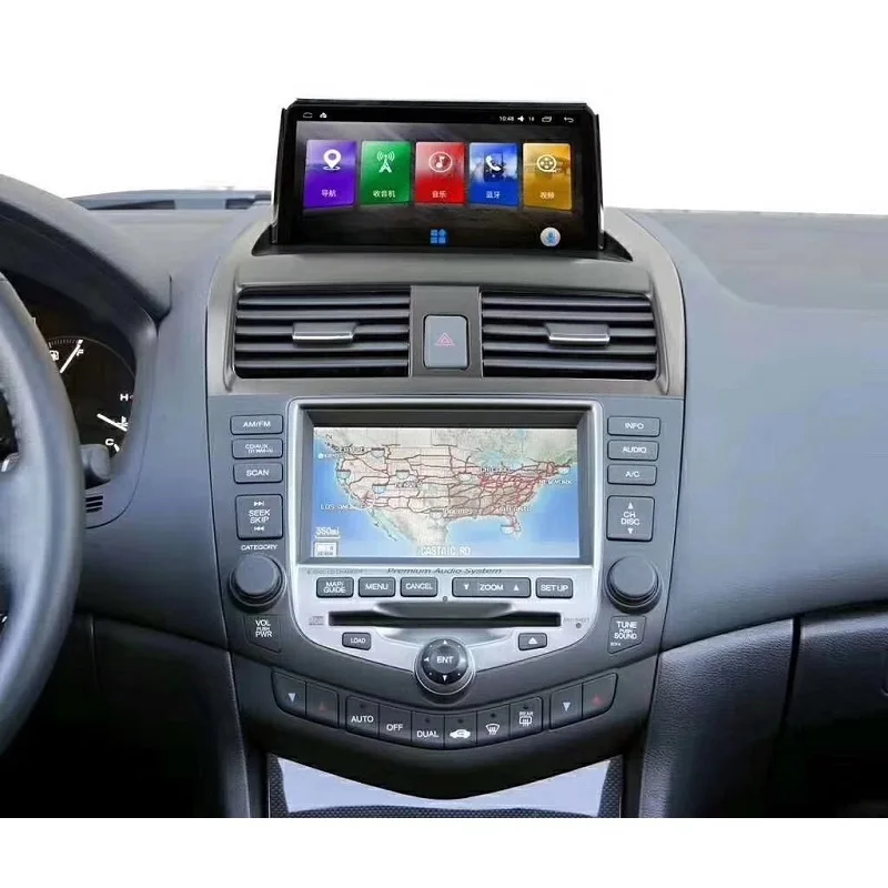 2.5D 1920x1080 9,66 дюймов android 8,1 автомобильный проигрыватель с радио и GPS DVD Автомобильный мультимедийный навигатор android dvd для Honda Accord 7 2003-2007