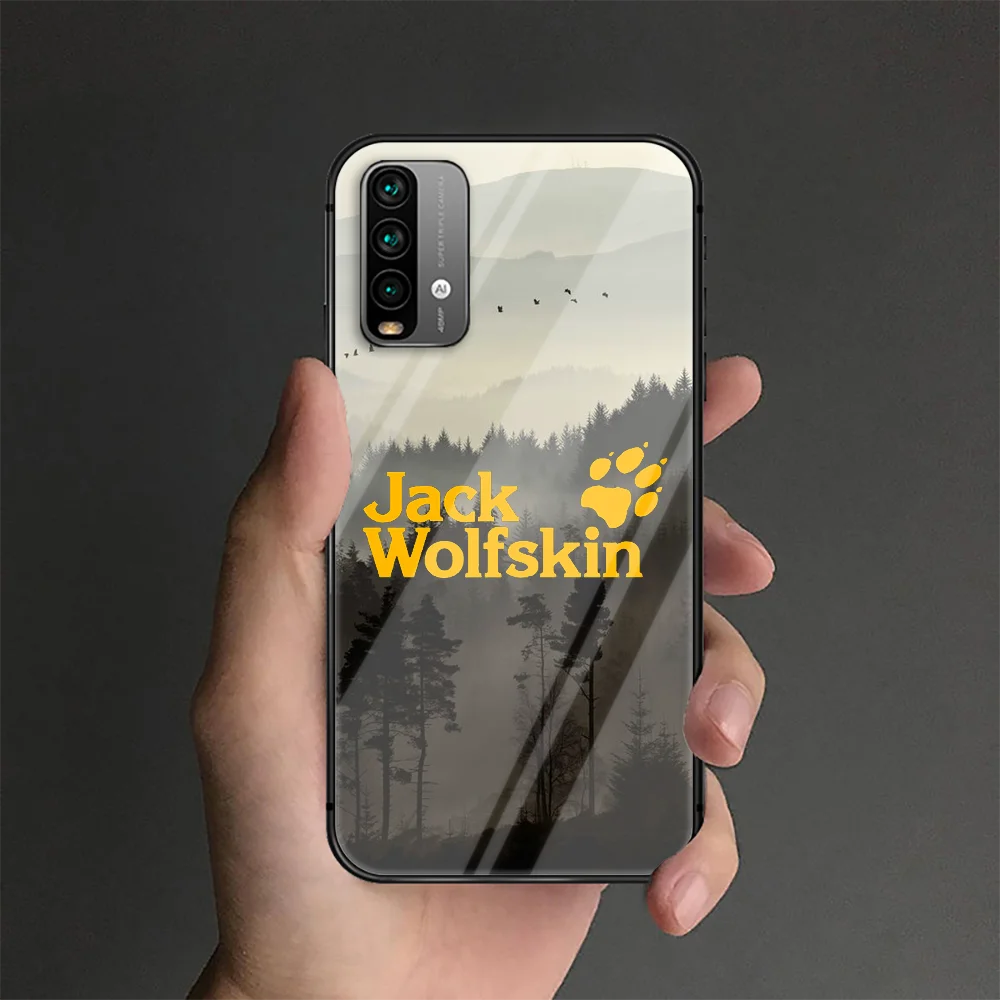 

Jack Sports Brand Wolf Phone Tempered Glass Case Cover For Xiaomi Redmi Note 7 8 9 A S T K30 Pro Ultra Hot Silicone Pretty Black