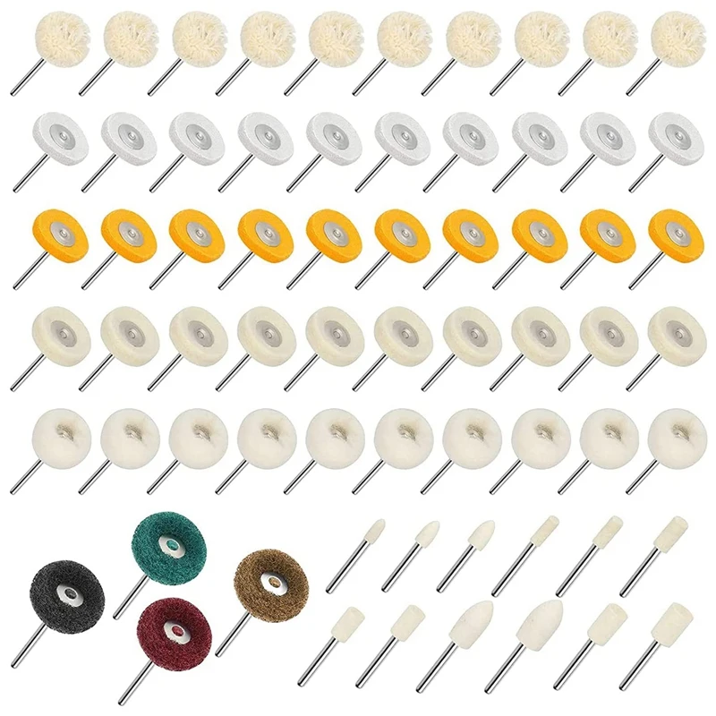 

66 фетровых полировальных дисков, фетровая ткань для вращающихся инструментов, электроинструментов, полировальных машин, ручных сверл