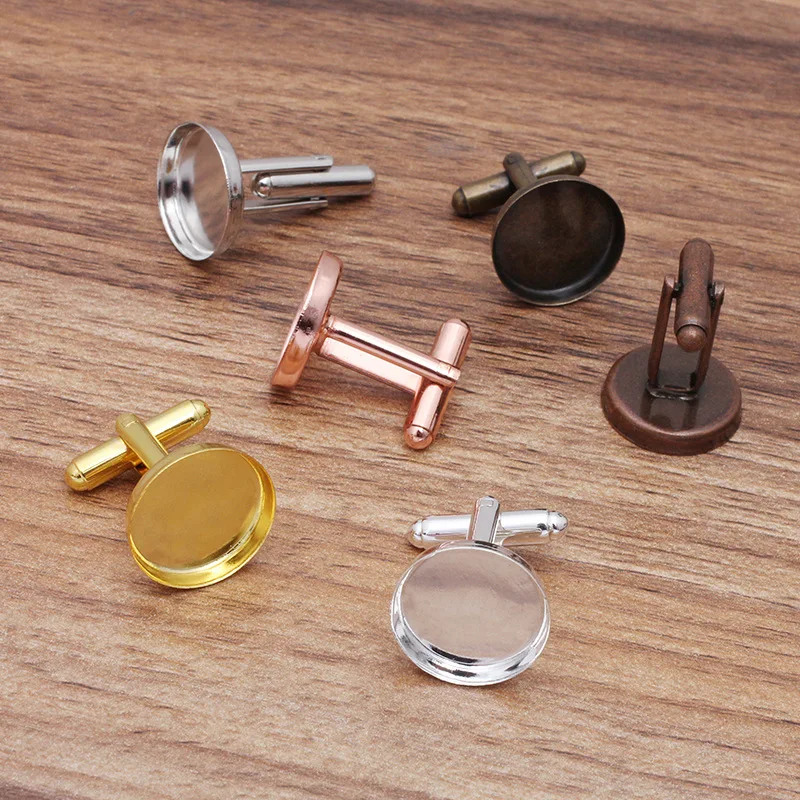 Без рисунка запонки основания 15 16 20 мм круглый глубокий стены чашки рамка Запонки