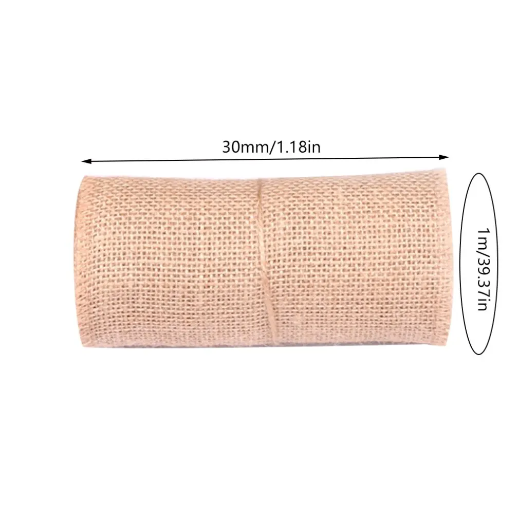 Винтаж крафт лента из натуральной джутовой мешковины натуральное конопляное DIY