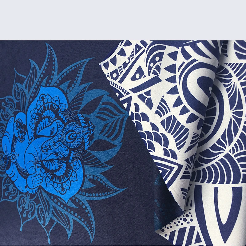 Двухстороннее полотенце для йоги 185*63 см нескользящий портативный Дорожный