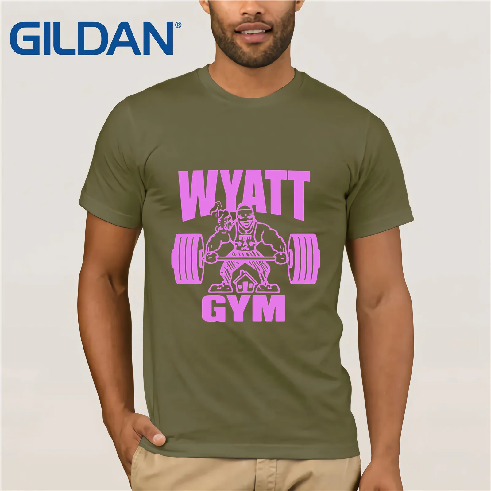Bray Wyatt Gym 2019 Summer Men's Short Sleeve T-Shirt for Men Tops Casual Top Funny Tees Cotton T Shirt | Мужская одежда