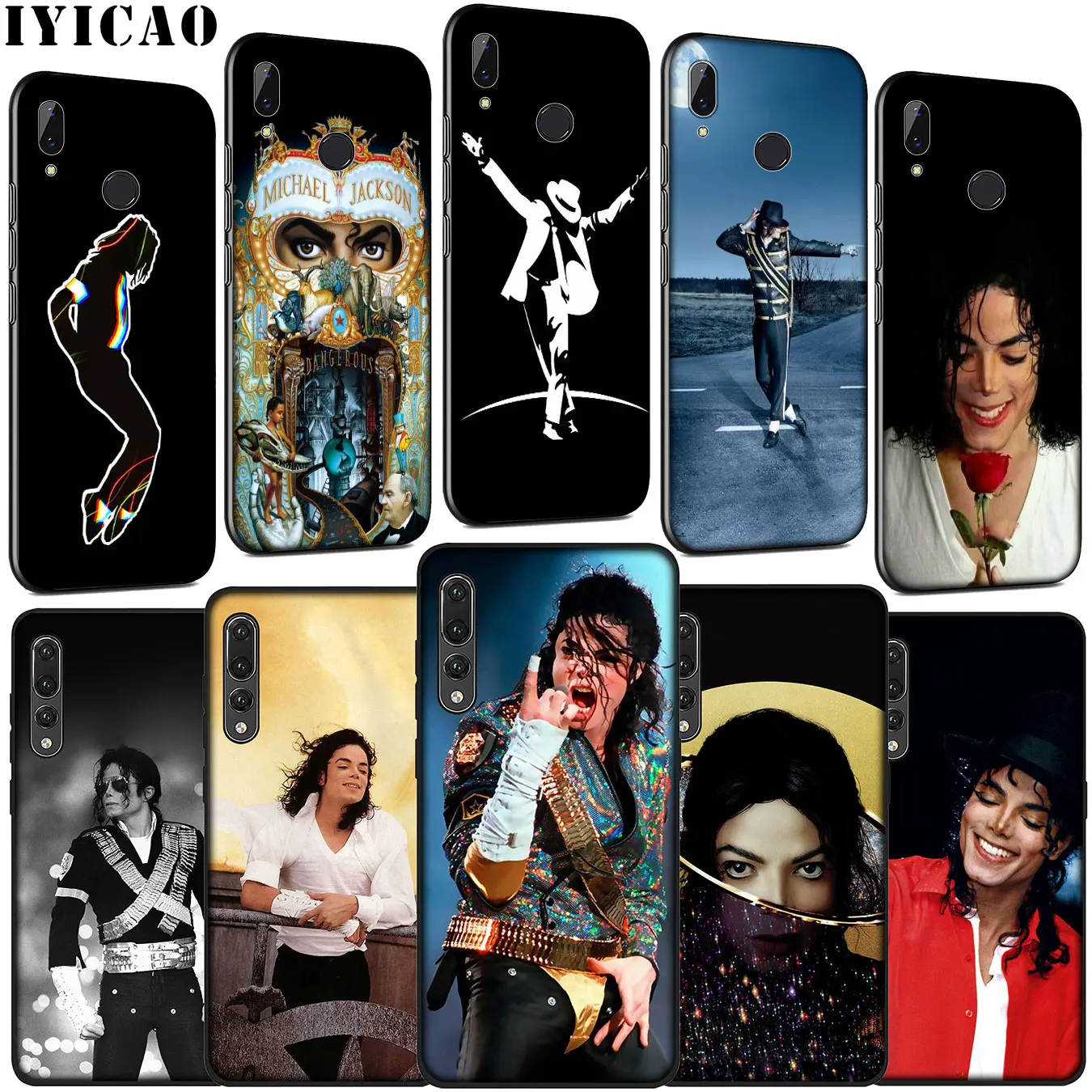 Мягкий силиконовый чехол Michael Jackson MJ для Huawei P30 P20 Pro P10 P9 Lite Mini 2017 2016 P Smart Z Plus 2019 |