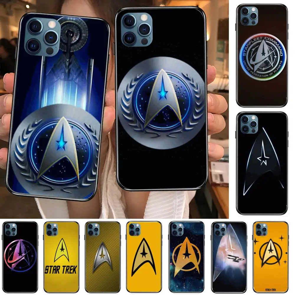 

TV Star Trek style Style Phone Case cover For iphone 12 pro max 11 8 7 6 s XR PLUS X XS SE 2020 mini black cell shell