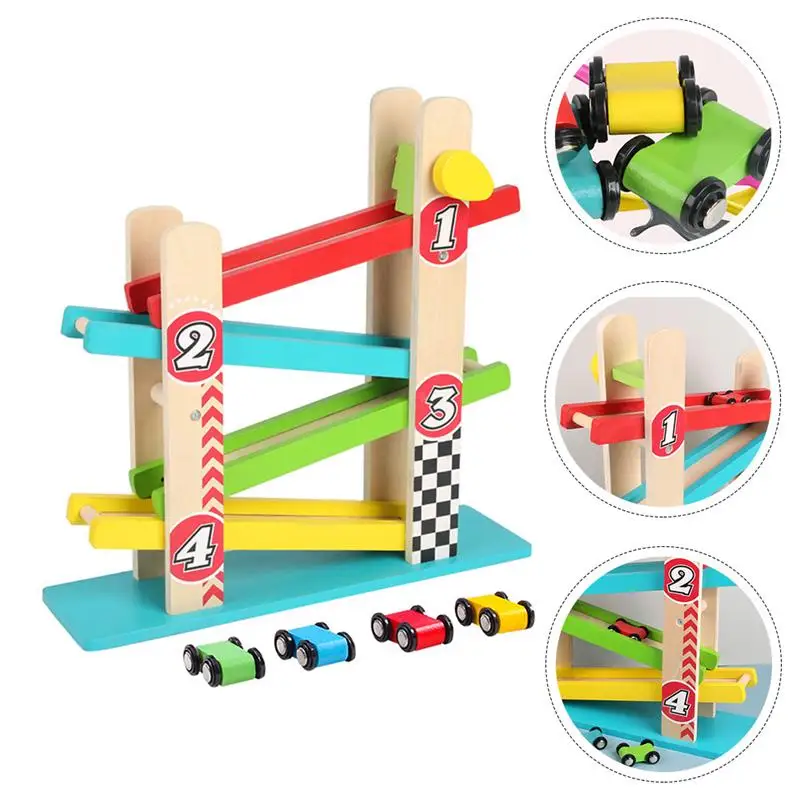 

1 Set Track Car Gliding Toy Children'S Interactive Toy Early Educational Toy