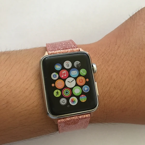 Горячая из натуральной кожи петлевой ремешок для iWatch серии 5 4 3 2 1 для Apple Watch Band 42 мм 38 мм 40 мм 44 мм серия 5