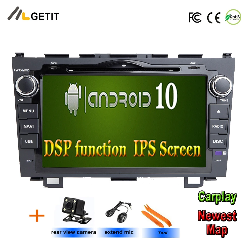 Автомобильный dvd плеер GPS навигатор для Honda CRV 2006 2011 IPS емкостный экран 1024*600 + wifi BT SWC